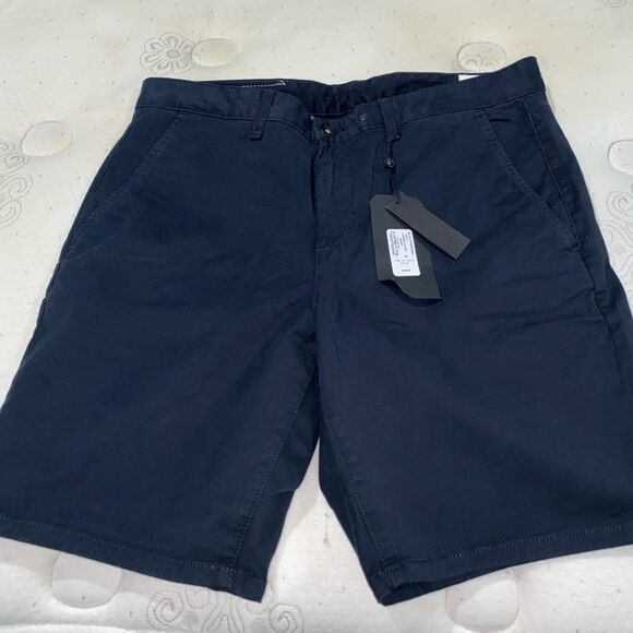 NWT Rag & Bone Dark Navy Blue Chino Shorts Size 33 - Picture 3 of 10